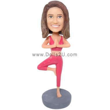 (image for) Custom Bobblehead Female Yogi Creative Yoga Gift For Her