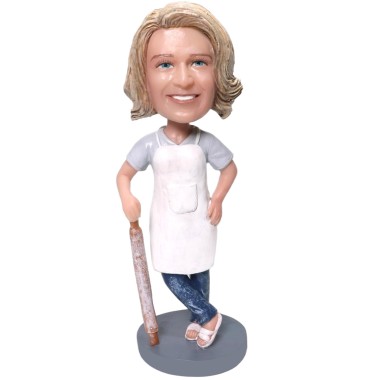(image for) Female Bker With A Rolling Pin