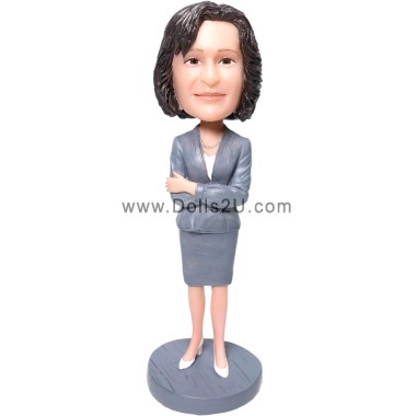 Business Gift World's Best Boss Business Woman / Female Executive Custom Bobbleheads