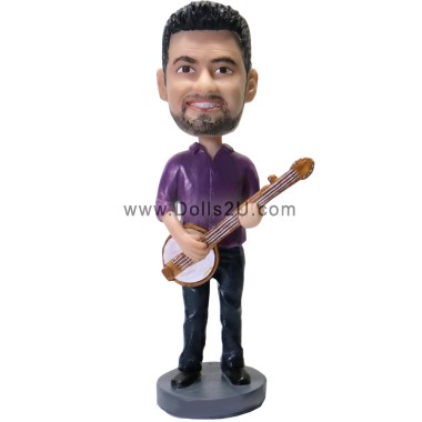 (image for) Custom Banjo Player Bobblehead