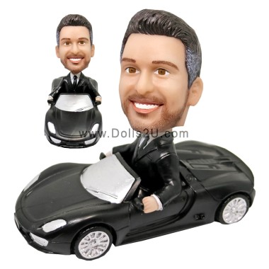  Custom Male In A Car Bobblehead Item:20193291