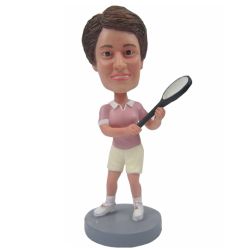 Custom Bobblehead Female Tennis Player Gift