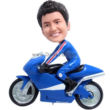 (image for) Custom Motorcycle Rider Bobblehead
