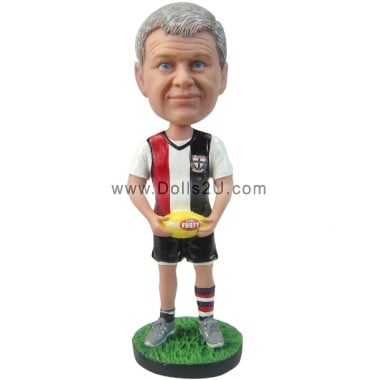  Custom Male Rugby Player Bobblehead Item:15370