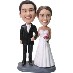 (image for) Personalized Wedding Gift Custom Bobbleheads Wedding Couples