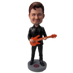 (image for) Custom Bobbleheads Male Bass Guitar Player Gift For Bassist