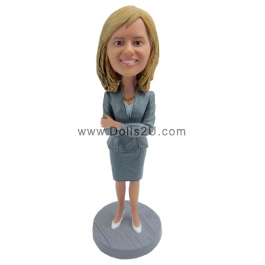 (image for) Business Gift World's Best Boss Business Woman / Female Executive Custom Bobbleheads
