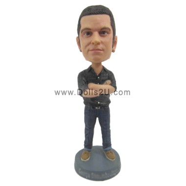 (image for) Custom Male With Arms Crossed Bobblehead