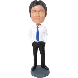  Custom Bobblehead Male Boss With Hands In Pockets