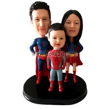  Personalized Super Hero Family Bobbleheads Item:200507