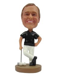 Male Golfer Custom Bobblehead Gift
