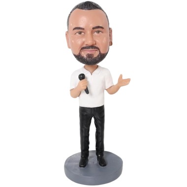 (image for) Personalized Male Singer Bobblehead