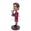 Custom bobbleheads champion soccer player holding a trophy personalized bobblehead with your face