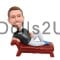 (image for) Custom Male Lying On Chaise Bobblehead Item:13022