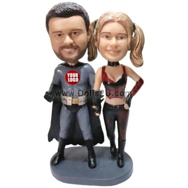  Custom Superhero Couple Bobbleheads Item:38477