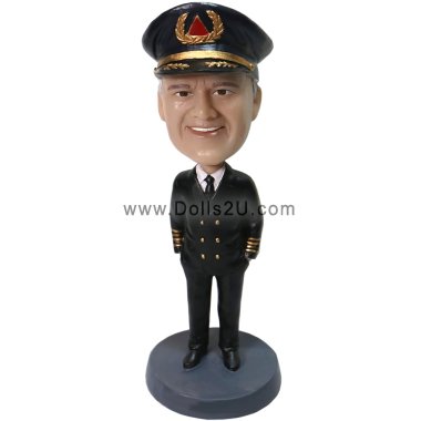 Personalized bobblehead pilot gift