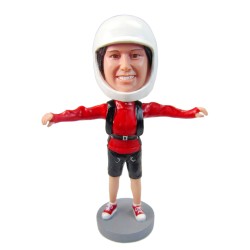 (image for) Custom skydiving bobblehead gift for skydiver