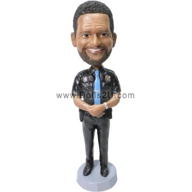  Custom Male Police Officer Bobblehead Item:45988