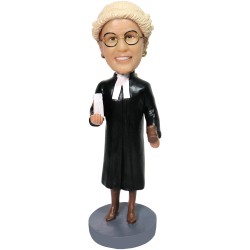 (image for) Custom Female Judge Bobblehead Personalized Gifts For Female Judges