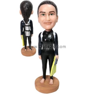  Custom Female Scuba Diver Bobbleheads Gifts Item:44539