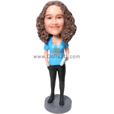  Custom Bobblehead Gift For Female Mechanical Engineer Item:47326