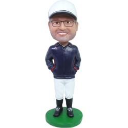 Custom Made Baseball Coach Bobblehead Gift