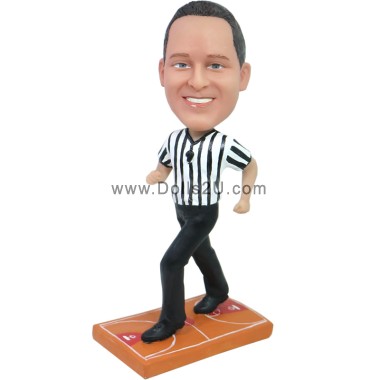 (image for) Custom Male Basketball Referee Bobblehead