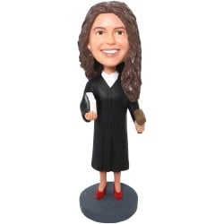 (image for) Personalized Female Judge Bobblehead Gift