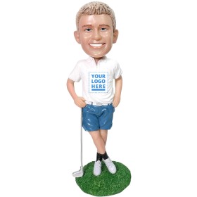 (image for) Personalized Golf Player Bobblehead Gift For Him