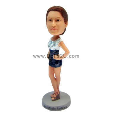 (image for) Personalized Creative Photo 3D Female Bobblehead Gifts For Women