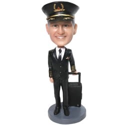  Personalized pilot bobblehead from your photo