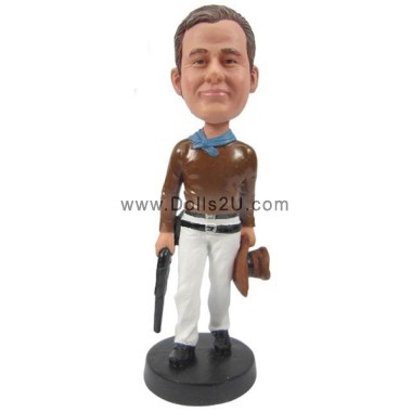  Personalized Cowboy Bobblehead Gift For Him Item:13787