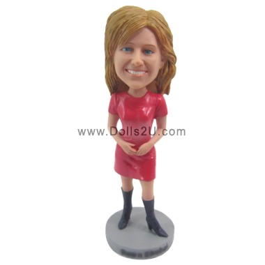 (image for) Personalized Photo 3D Female Bobblehead Gift For Female