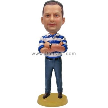  Gifts For Boss Custom Bobblehead Male With Arms Crossed Item:051135