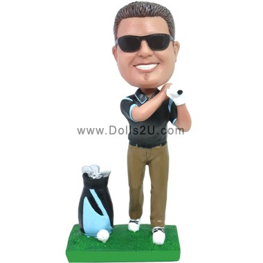 (image for) Custom Bobblehead Golf Player Gift For Golfer