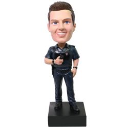 Personalized Police Officer Bobblehead Gift