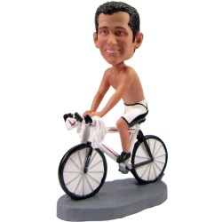 Male Cyclists Riding Bicycle