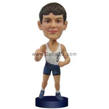 Custom Male Wrestling Throw Wrestler Bobbleheads Gifts Sculpted from Your Photos