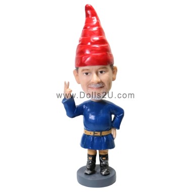 Personalized Garden Gnome Bobblehead Gifts Sculpted from Your Photos