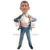 businessman bobblehead - your logo on the chest