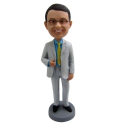 Custom bobblehead businessman boss in suit