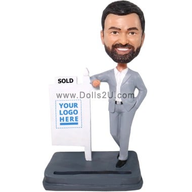  Custom Business Card Holder Bobblehead Item:723155