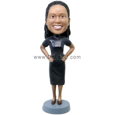 (image for) Custom Female In Cheongsam Bobblehead