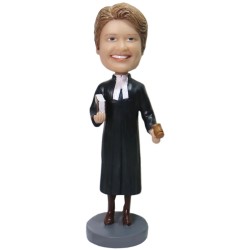 female judge bobblehead