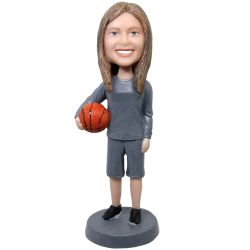 Female Basketball Coach Bobblehead Gift