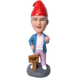  Custom Garden Gnome Bobblehead With Jacket