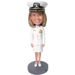  Custom Female Navy Officer Bobblehead