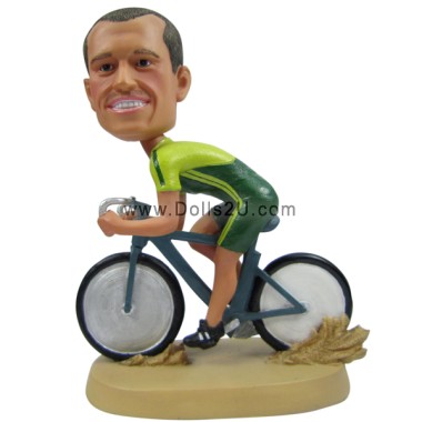 Custom Bicyclist Bobbleheads Gifts Sculpted from Your Photos