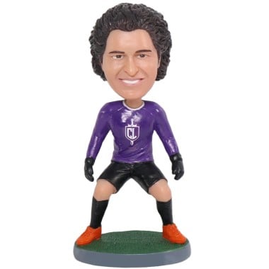 (image for) Personalized soccer goalkeeper bobblehead / gift for soccer fans