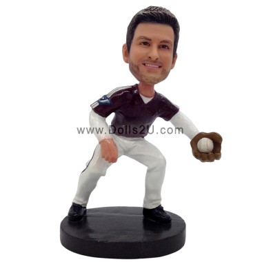 custom male baseball player bobbleheads gifts